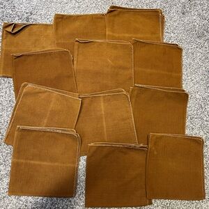 Set of Brown Fabric Napkins